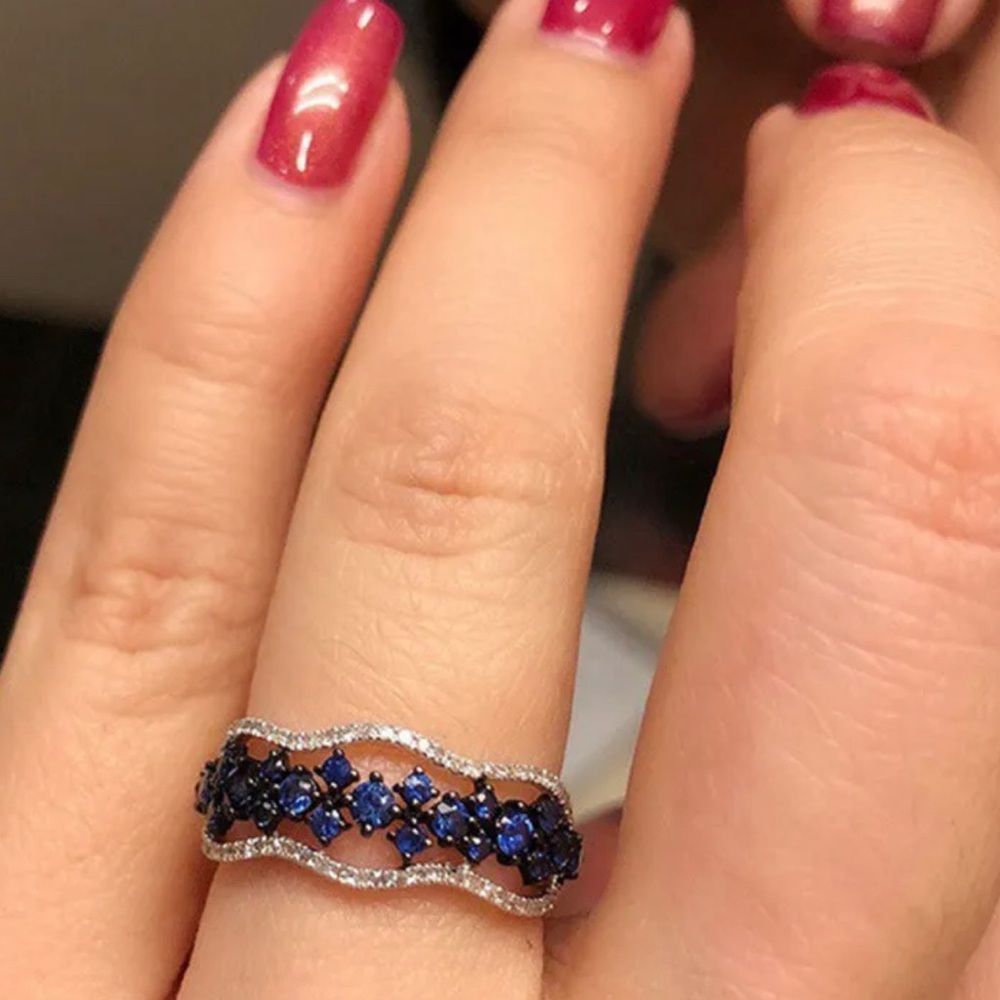 STATEMENT BRIDAL WEDDING RING - Picture 5 of 6